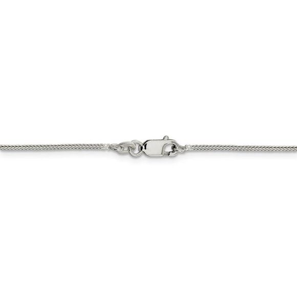 Sterling Silver U. of Wisconsin Medium Badger Necklace - 24 Inch